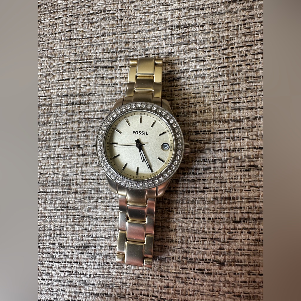 Used Gold Fossil Watch